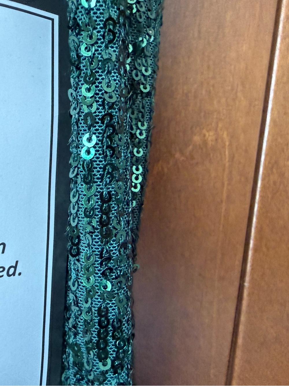 Xscape Green Sequin V Neck Dress NWT Macy’s Buy 14P Ret $179 - Picture 8 of 12